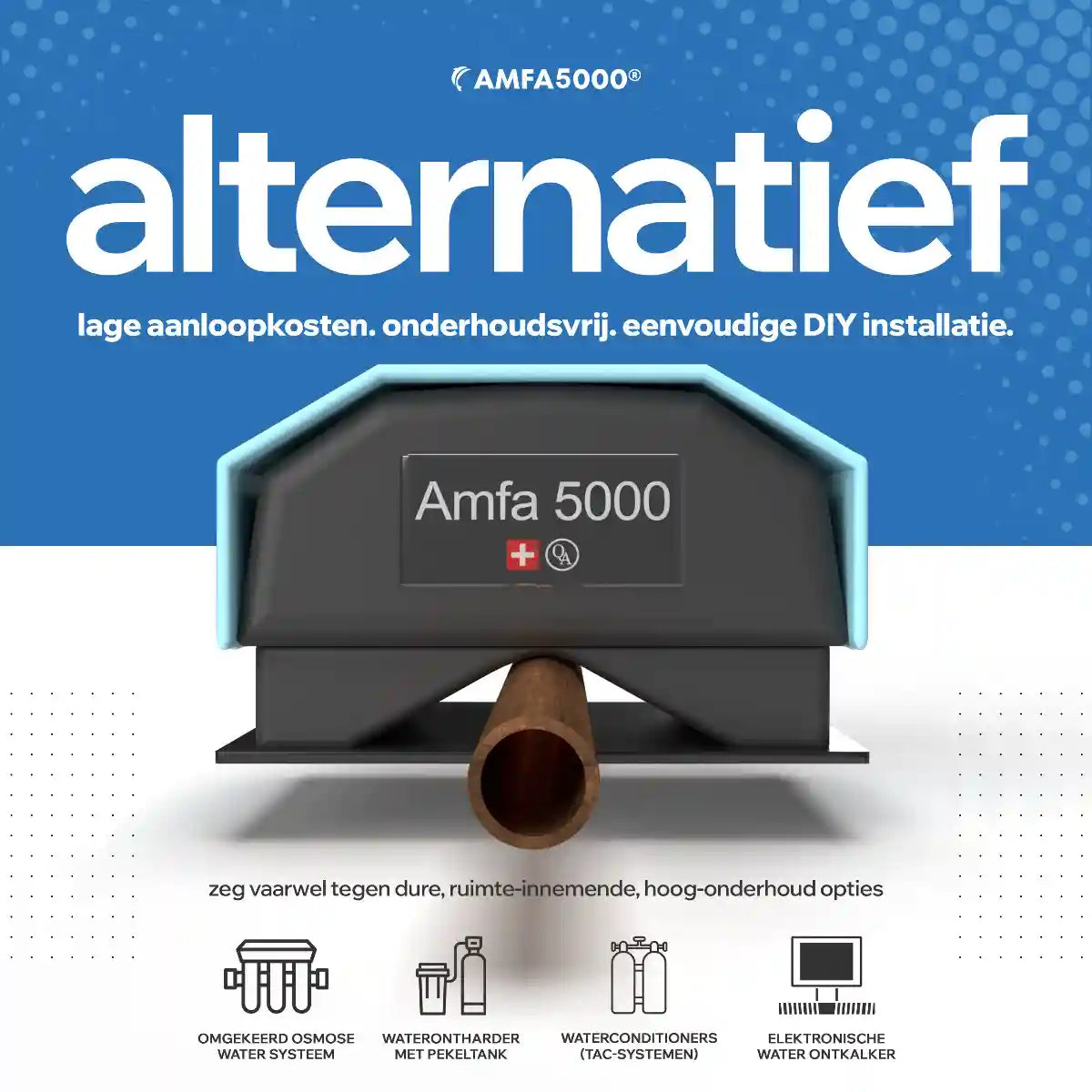 AMFA5000 – Magnetisch antikalksysteem voor gezinswoningen